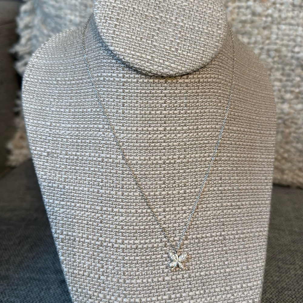 Pave Butterfly Necklace